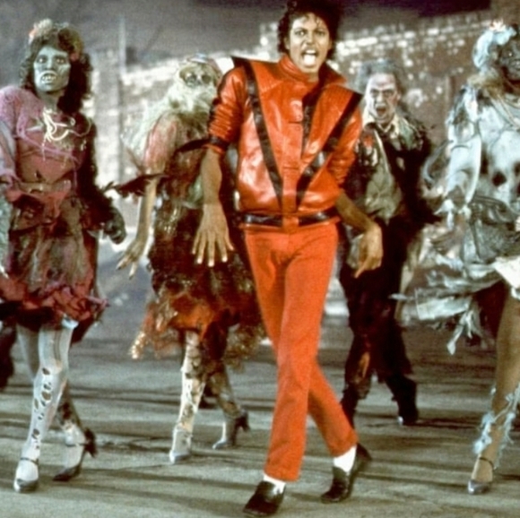 Vintage Thriller Michael Jackson White Graphic T-shirt 100% Cotton‎ Size Medium - Picture 3 of 9